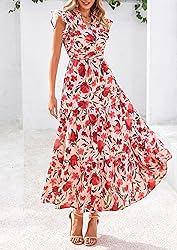 PRETTYGARDEN Women's 2025 Summer Floral Midi Dress