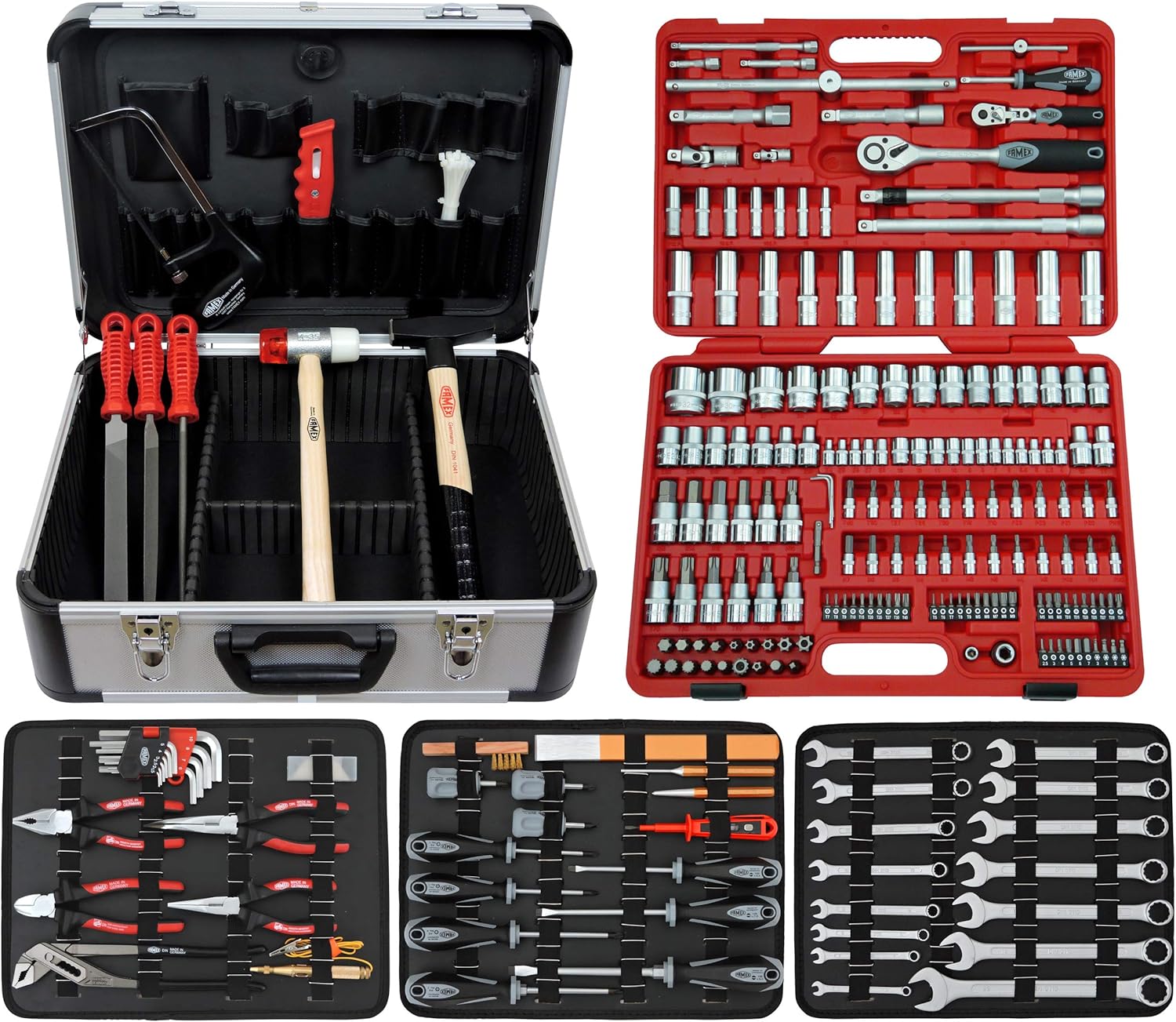 Famex 716-21 - Caja de herramientas (174 piezas): Amazon.es: Bricolaje y herramientas