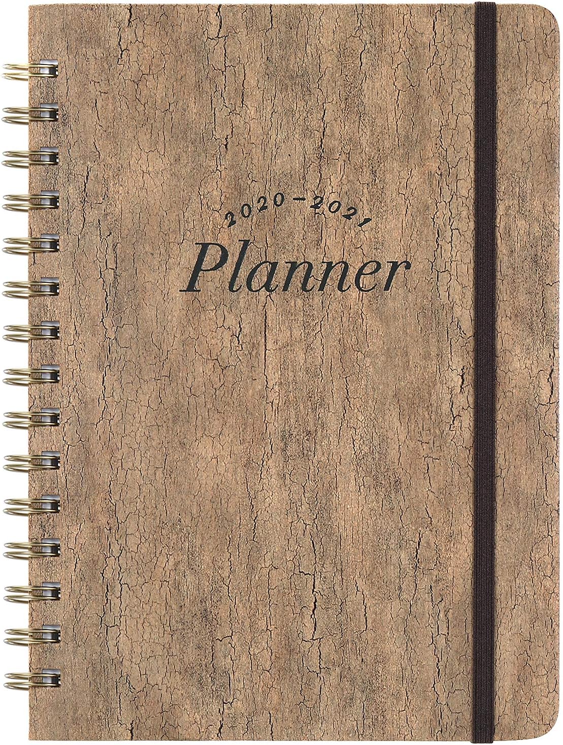 2021 Planner - Weekly & Monthly Planner with Marked Tabs, 8" x 10", January 2021 - December 2021, Contacts + Calendar + Holidays, Twin-Wire Binding with Thick Paper - Cork