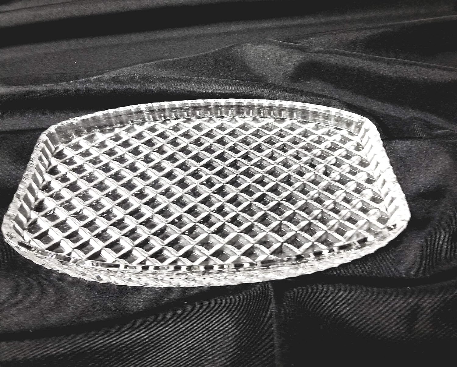 Crystal Decorative Tray Home & Kitchen