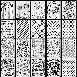 Mumufy 20 Pcs Embossing Folders for Card Making