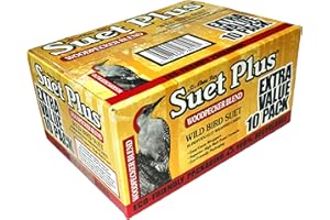 ST. ALBANS BAY SUET PLUS Woodpecker Bird Suet 10 Pack of 11 oz. Bird Suet Cakes