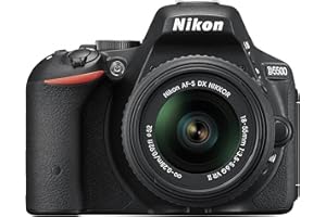 Nikon D5500 AF-S DX NIKKOR 18-55mm 1:3.5-5.6G VRII Kit 24.2MP SLR Camera with 3.2-Inch TFT LCD (Black)
