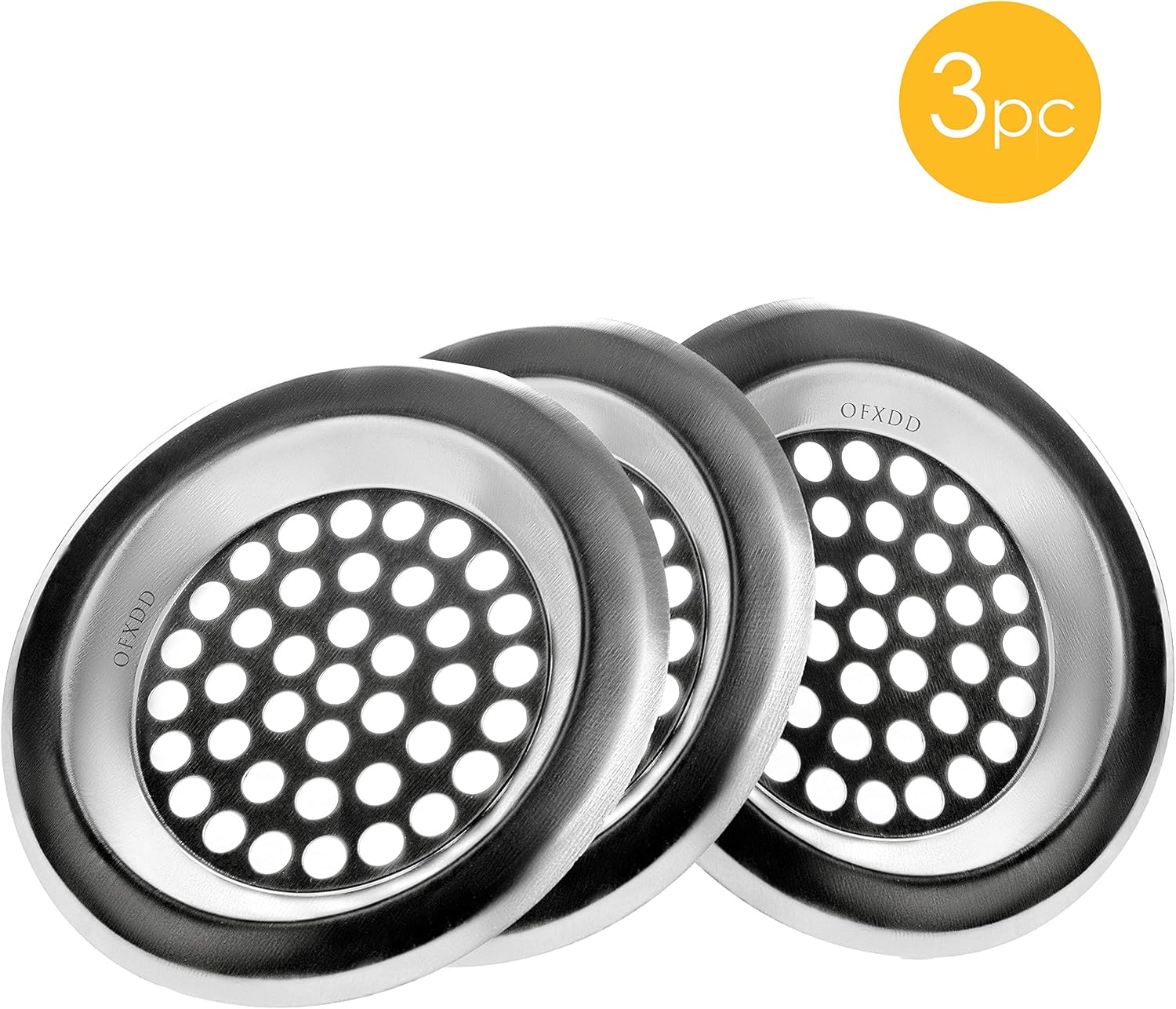 Bathtub Hair Catcher 3", Small Kitchen Sink Strainer, Drain Hair