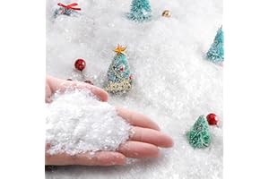 Shupakul 20oz/570g Christmas Fake Snow Decoration- White Twinkles Artificial Flake Fake Snow Powder Filler- Sparkling Artific