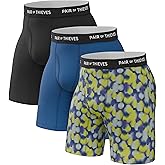 Pair of Thieves Men’s Long Boxer Briefs – Soft, Breathable, Quick Dry Underwear with 4-Way Stretch – Multi-Pack