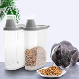 Citylife 2 Pack Dog Food Container Airtight 2.3 L with Pour Spout Grey view 4