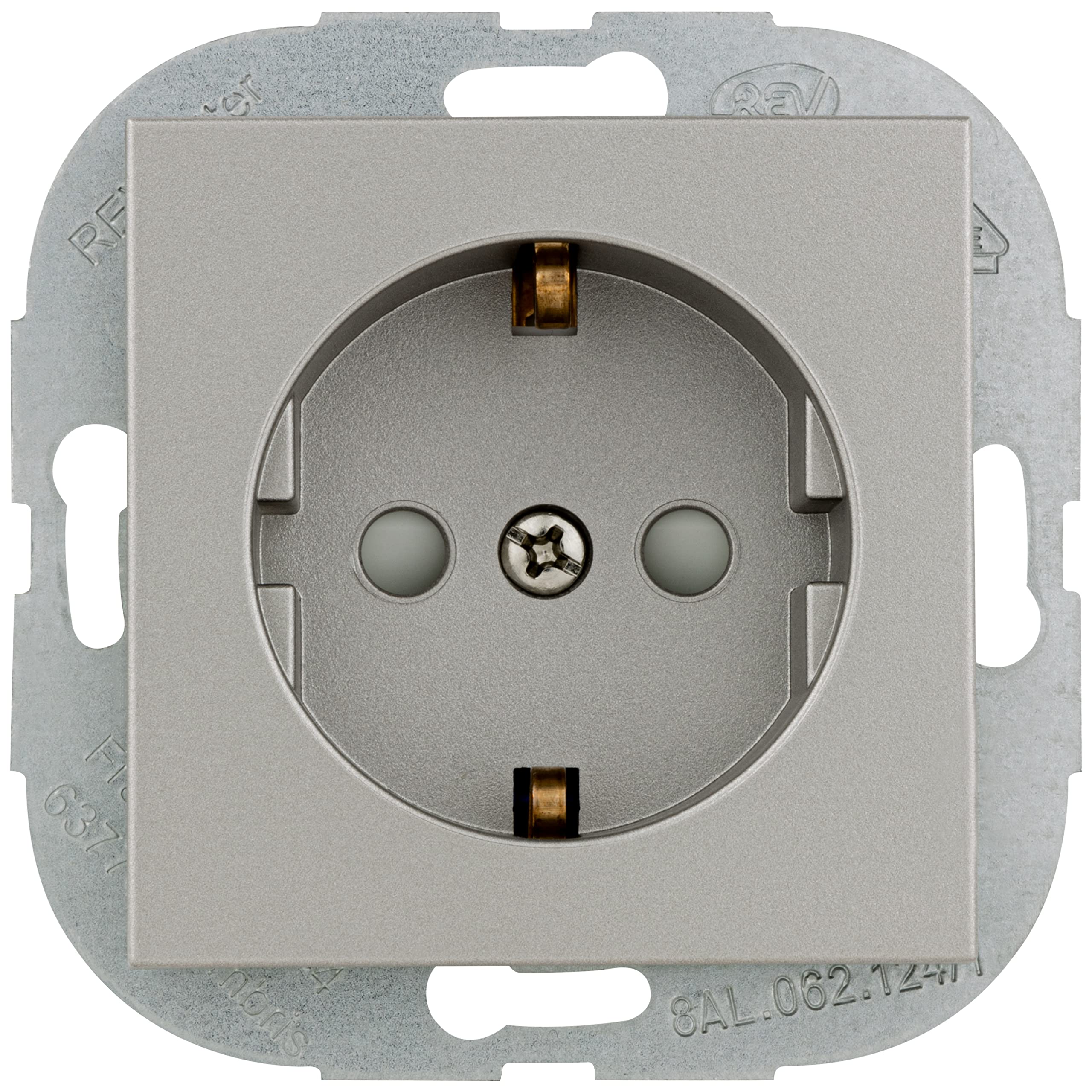 REV 0239022300 Matrix Socket with Child Protection, Platinum, ohne USB