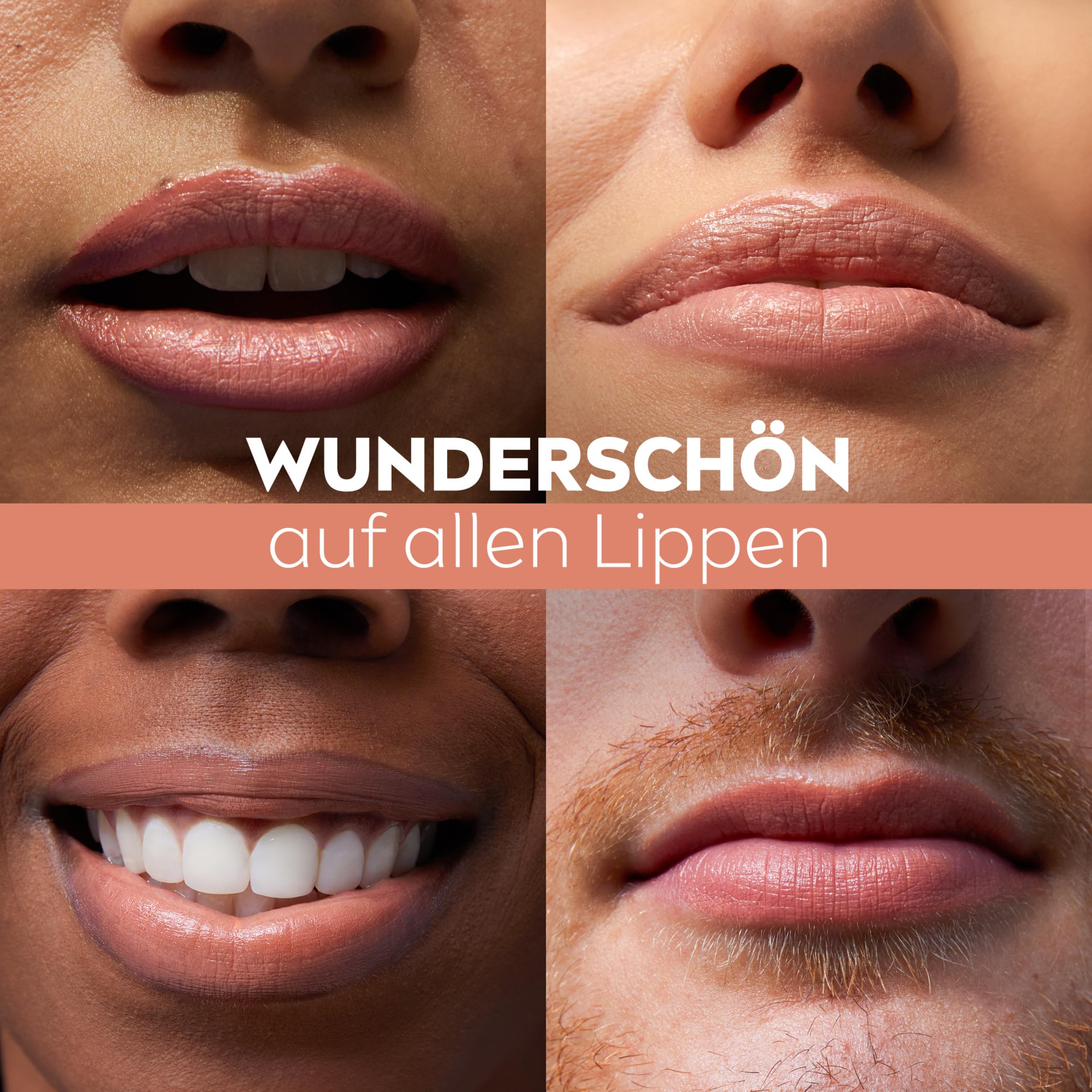 Labello Caring Beauty Nude Lippenpflegestift mit Farbe und Sonnenschutz, farbige Lippenpflege mit LSF 30, Vitamin E & Bio-Mandelöl, Lippenbalsam für Lippen & Wangen (4,8 g) 9