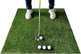Artificial Grass Direct LARGE Golf Practice Mat 100x100 cm 30mm pile view 1