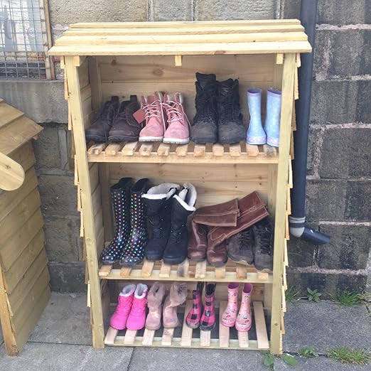 Rossendale Bespoke Timber Wellington boot cupboard, shoe rack, outdoor