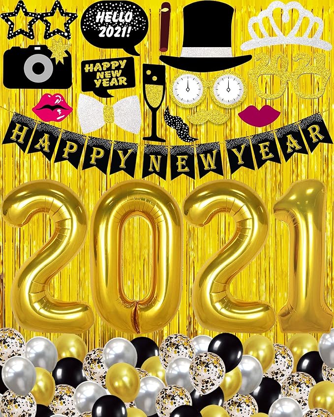 50 inspirational new year's eve party decorations ideas 2023 Amazon.com: New Years Eve Party Supplies 2021 Set - Pack of 56 | New Years Eve Party Supplies