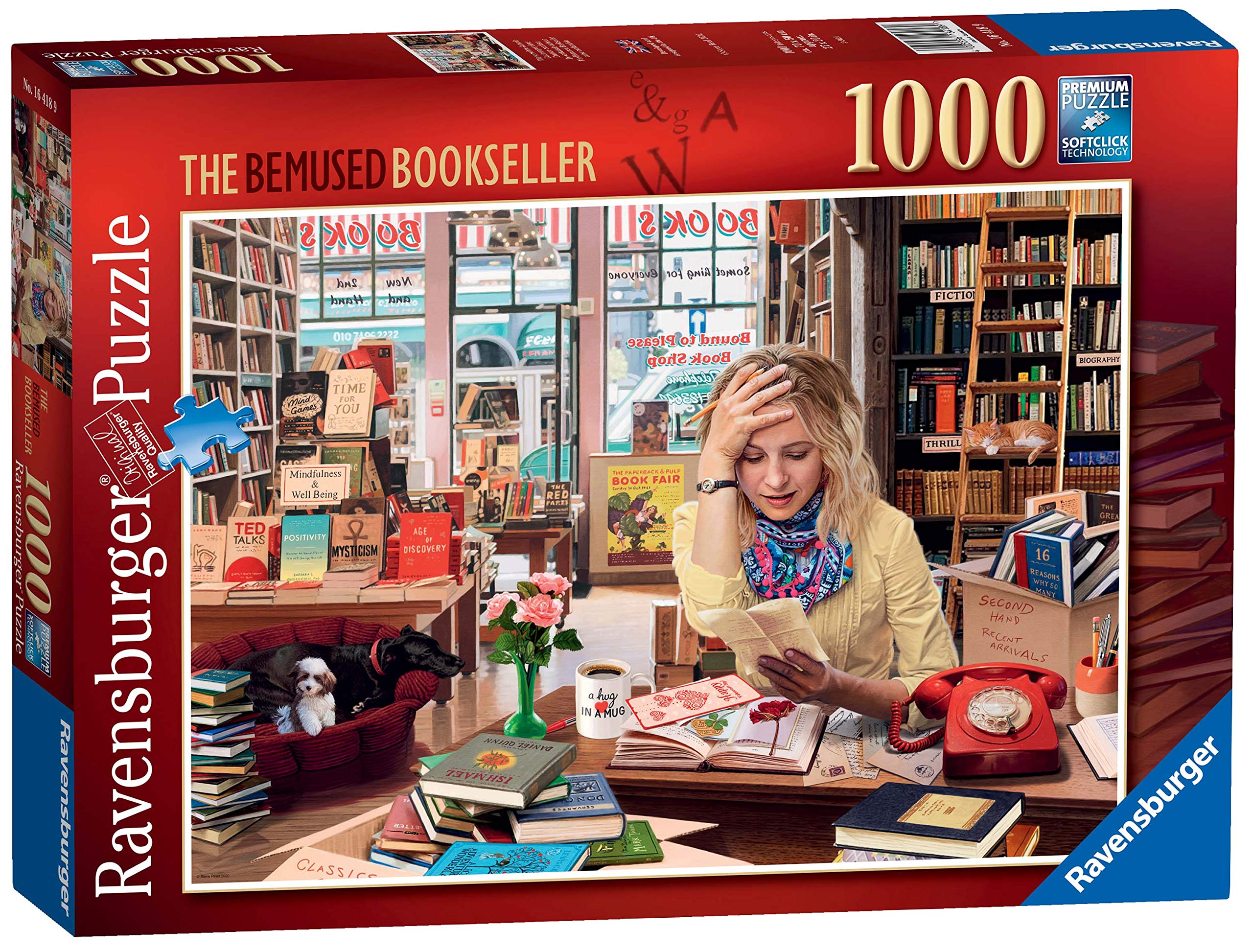 Ravensburger The Bemused Bookseller 1000 Piece Jigsaw Puzzle for Adults & for Kids Age 12 and Up