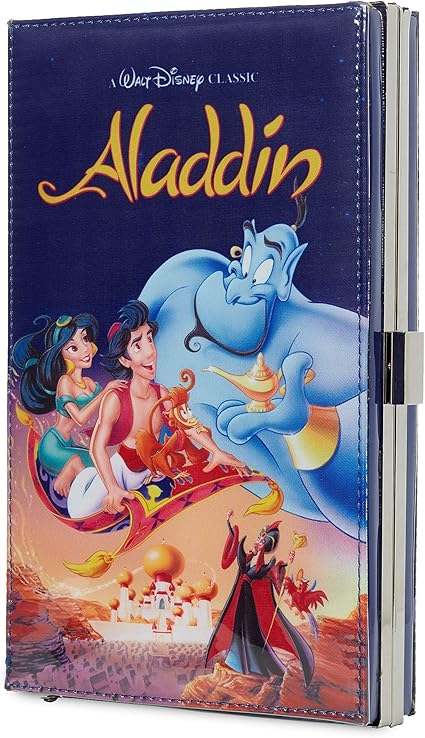 Amazon.com: Disney Aladdin ''VHS Case'' Clutch Bag Multi: Clothing