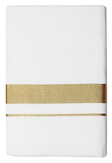 Men's Pure Cotton Dhoti's (109_White_3.60M)