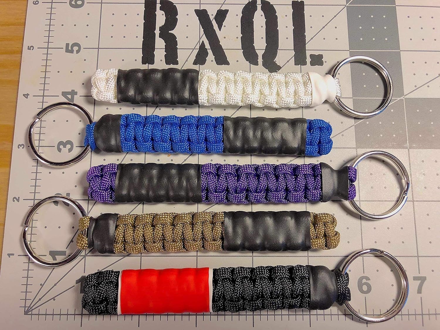 BJJ Paracord Belt Keychain Brazilian Jiu Jitsu MMA Handmade