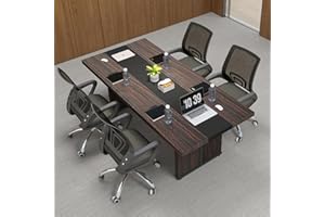 JIASTING 71” 6ft Conference Table, Modern Conference Room Tables, Office Meeting Table with MDF Boards, Seminar Table for Boardroom