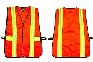 G & F Products High Visibility Reflective Safety Vest with Multi-Function Pockets ANSI Class 2