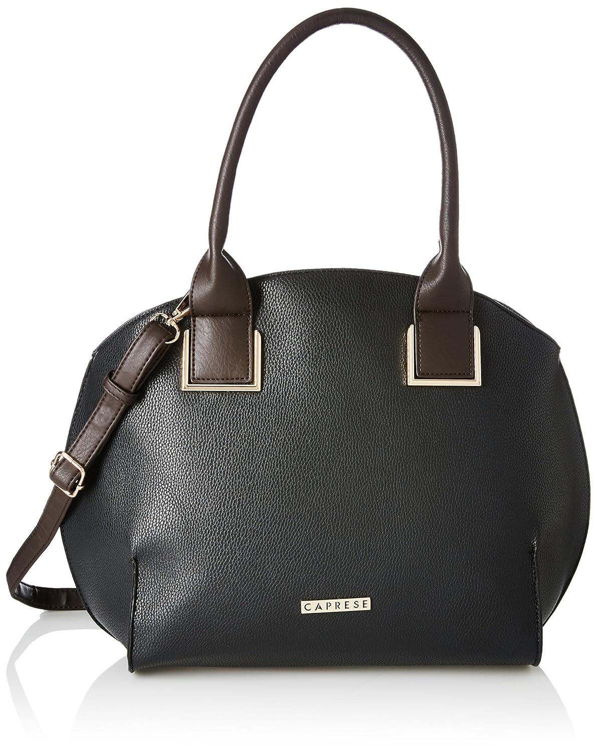 caprese kylie women's satchel (black)