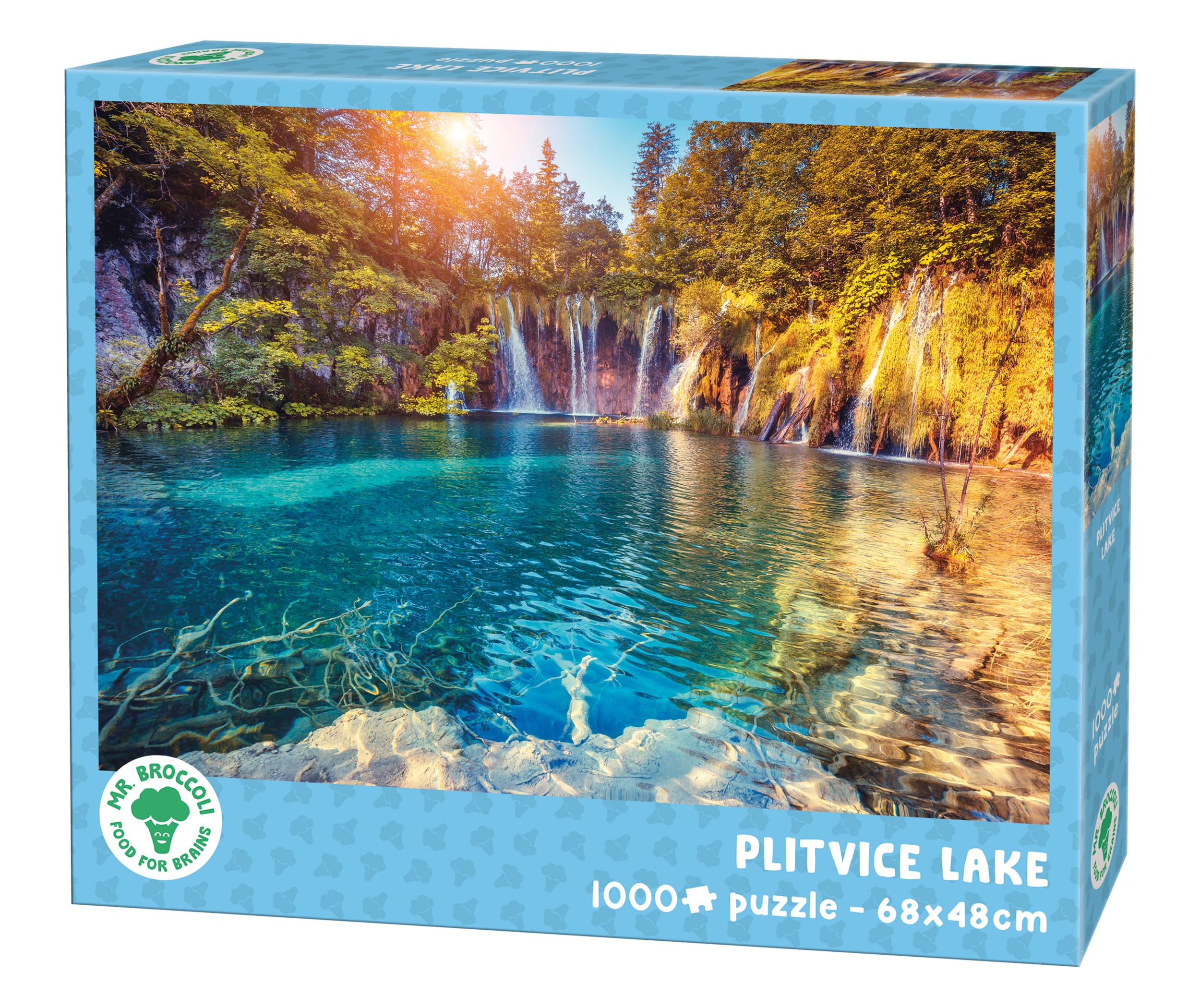 Mr. Broccoli Puzzle Plitvice Lake 1000 Pieces Waterfalls with Clear Water, 68 x 48 cm, For Ages 12 to Adult — image 1