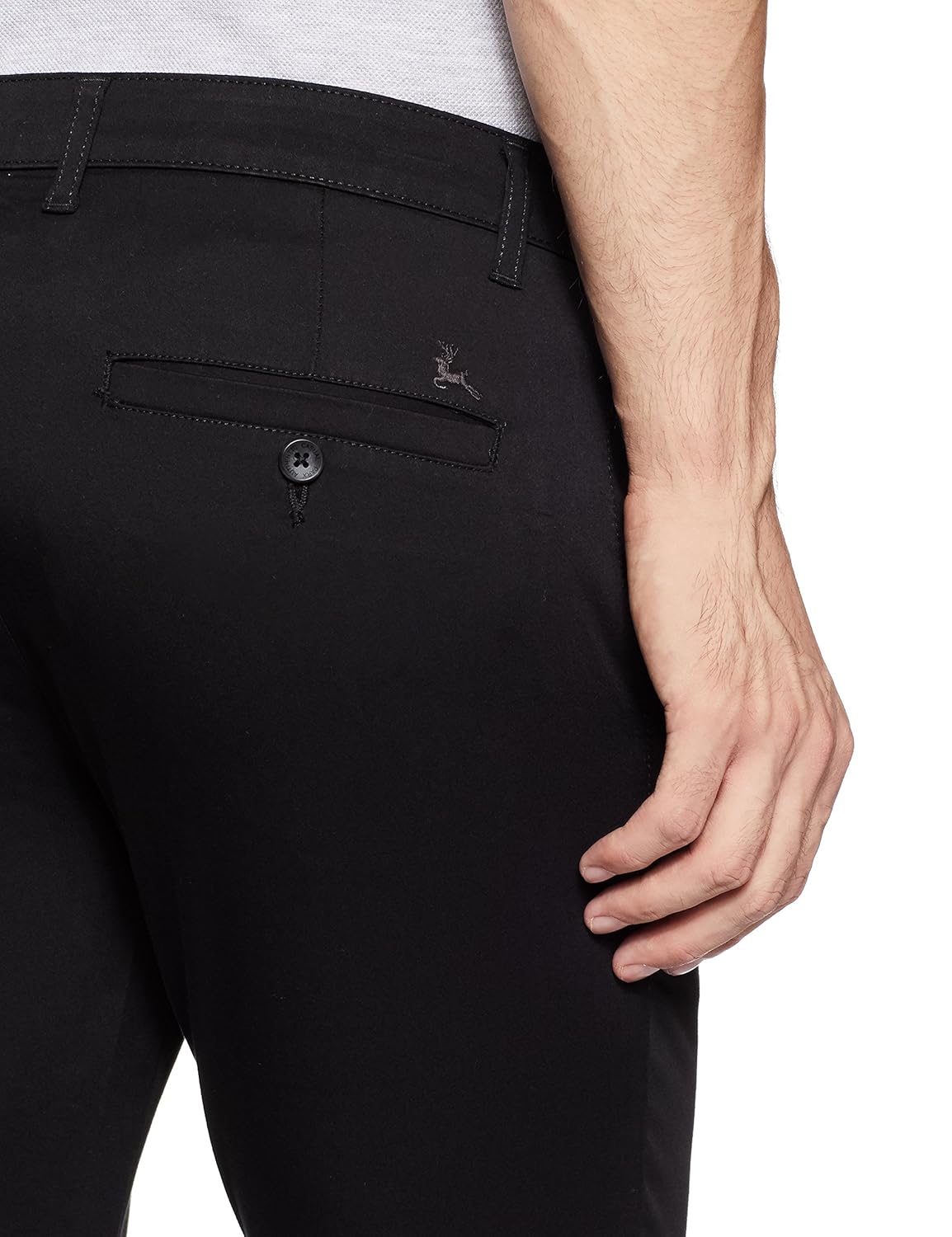 parx men's slim fit casual trousers