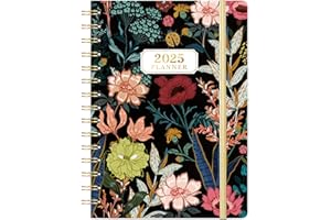 YOUTHAMAZING Planner 2025-2025 Calendar/Planner Weekly and Monthly, JAN.2025 - DEC.2025, 6.4" x 8.5", Weekly Monthly Planner 2025 with Tabs, Hardcover, Elastic Closure, Back Pocket