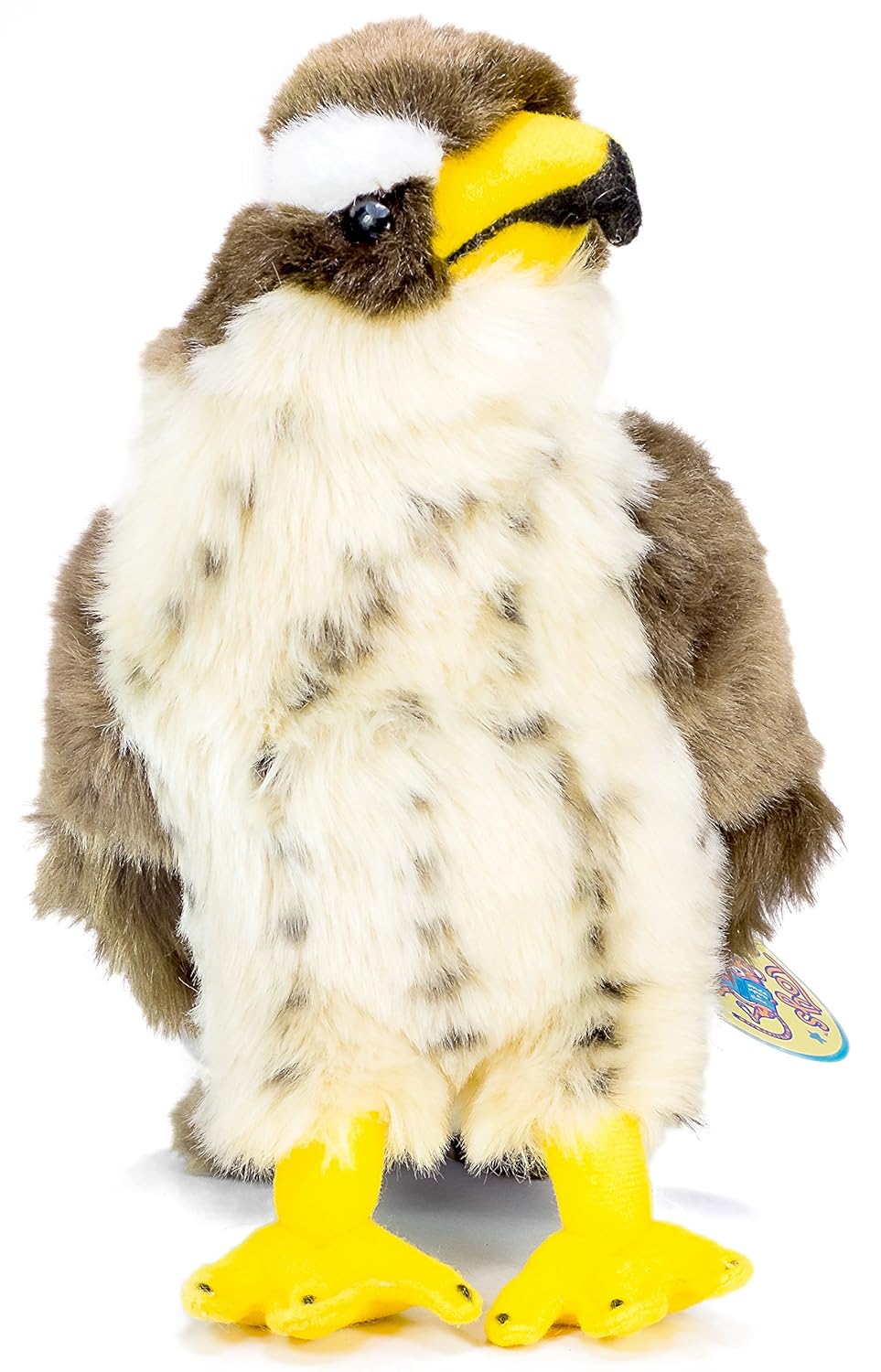 Perry the Peregrine Falcon LIfelike 10" Hawk Plush Bird Prey BPA Free