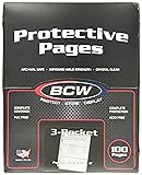 BCW 100 3-Pocket Currency Size Binder Pages
