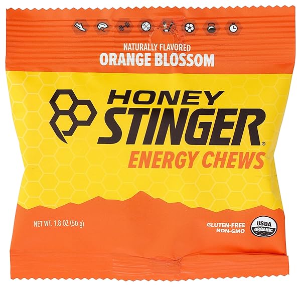 HONEY STINGER, CHEW ENERGY ORANGE BLOSSOM ORGANIC, 1.8...