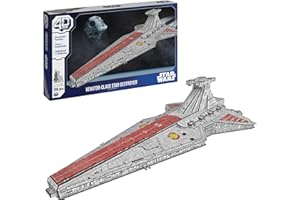 4D Build Star Wars Deluxe Venator-Class Star Destroyer 3D Model Kit, Star Wars Collectibles & Desk Decor, Adult Puzzle, Building Toys, 288 Pieces, 3D Puzzles for Ages 12 & Up