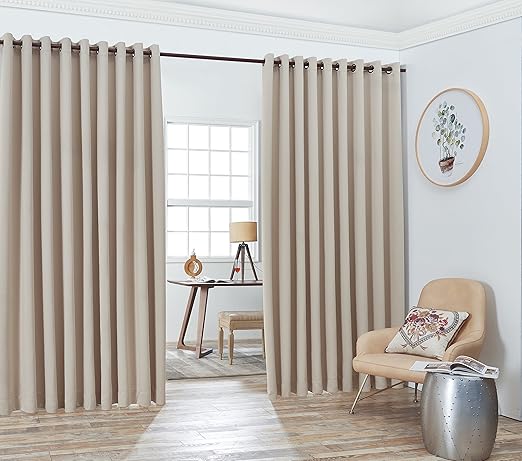 Amazon Com Nicole 2 Wall To Wall Blackout Grommet Curtains