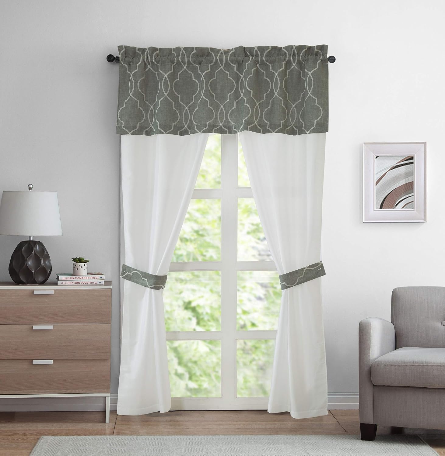 Best 5Pc Kitchen Curtains And Valances Set
