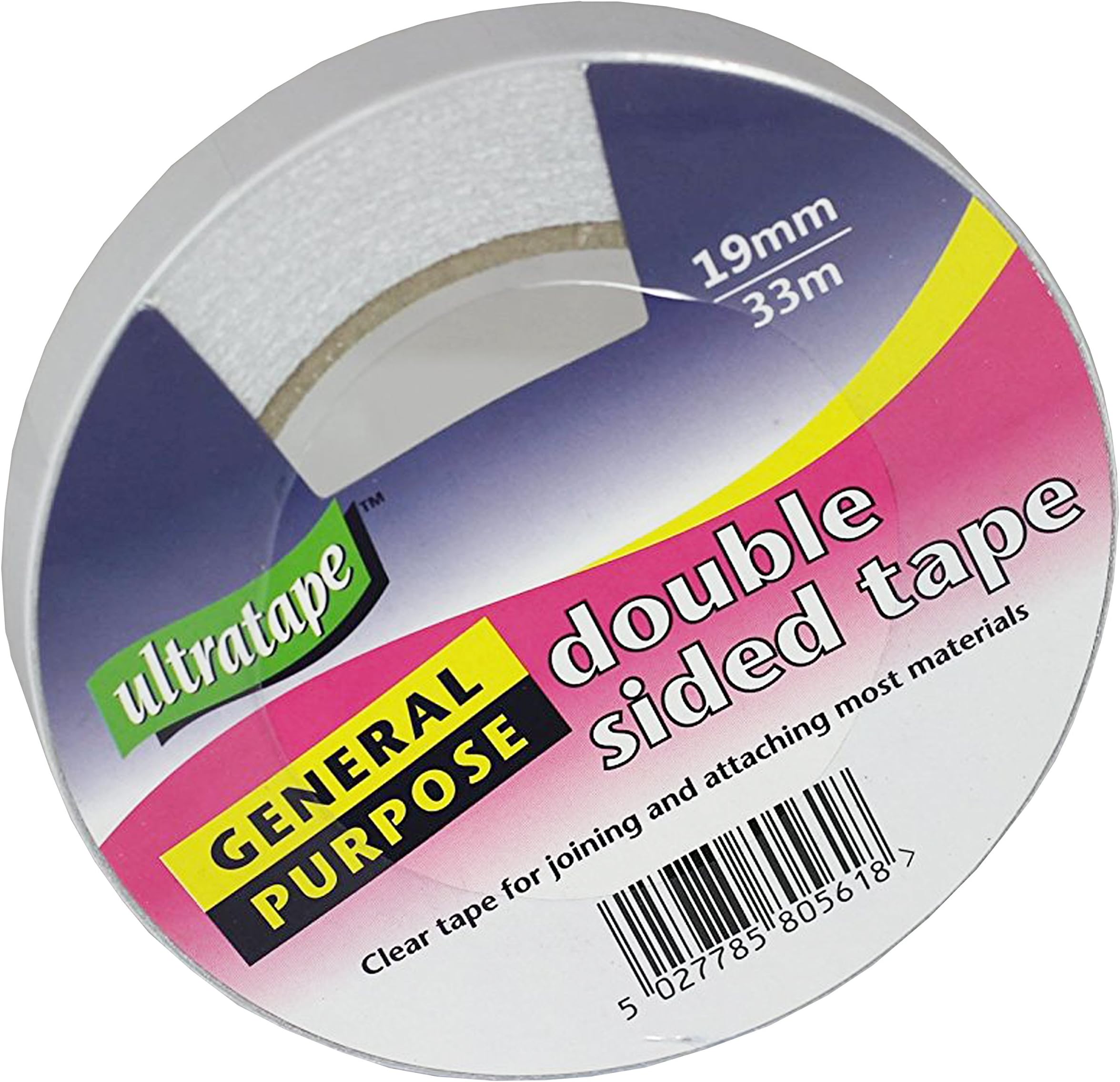 1/2/3/6 Rolls Ultratape Double Sided Sticky Tape 19mm x 33m (1 Roll)