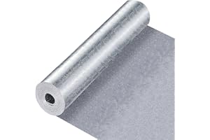 BOOROH Reflective Window Film 3mm 24"x10', Garage Door Insulation with Double Reflectix Aluminum Foil, Weatherproof Window Insulation for Winter, Heat Radiant Barrier for RV, Attic, Wall, Pipe