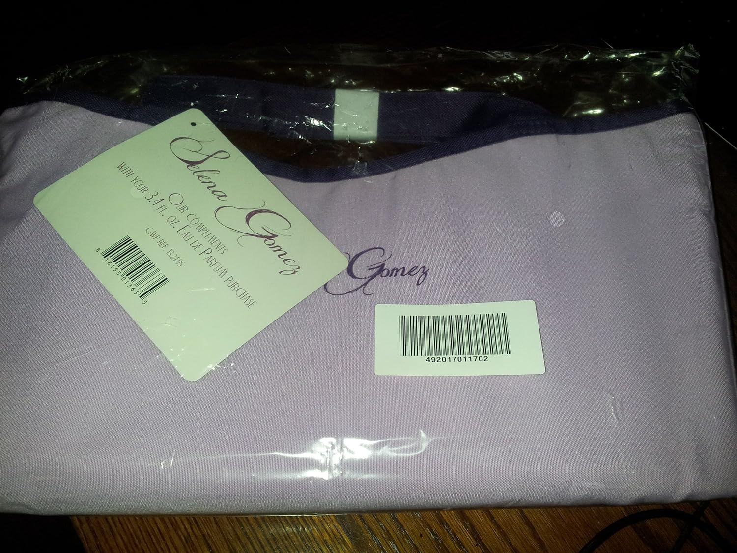 Selena Gomez Fragrance Promo Reversible Bag Fragrance Not Included