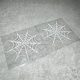 DXYMOO Spider Web Cobweb Car Styling Vinyl Decals Motorcycle Body Auto Engine Cover Decoration Stickers 2PCS (White, 100x95mm)
