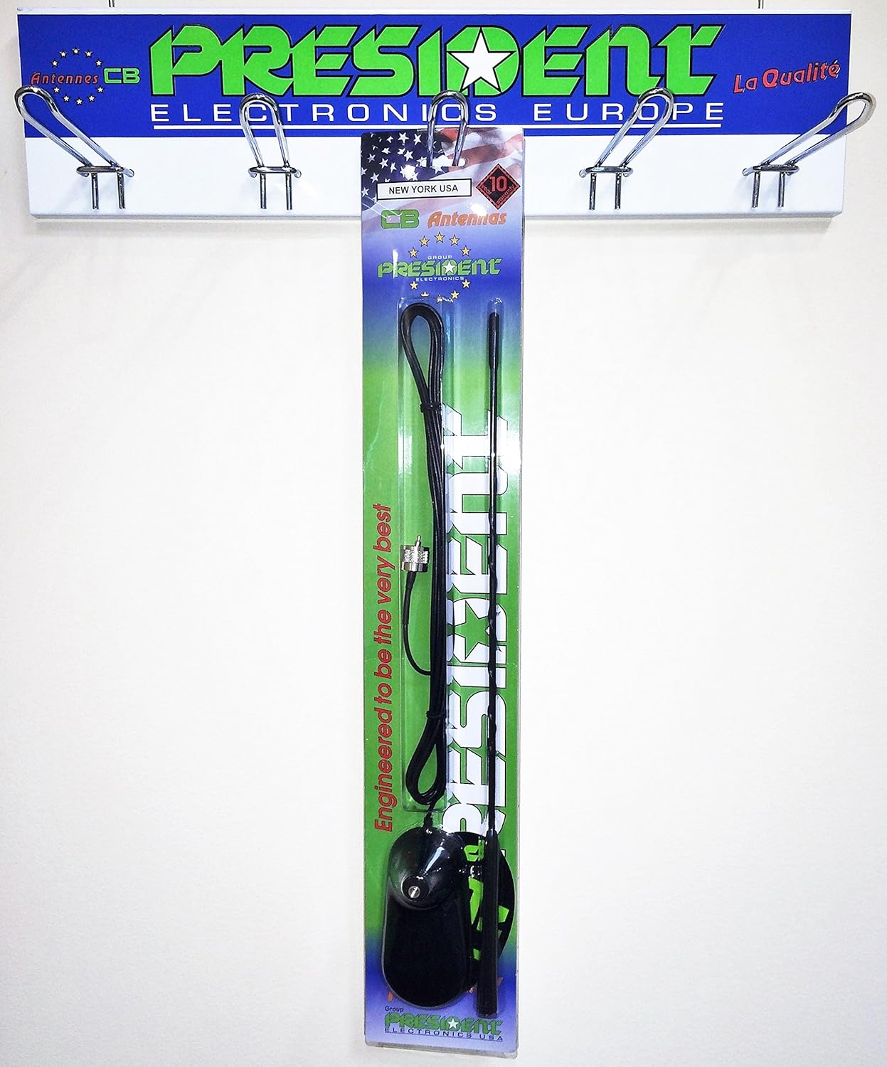 PRESIDENT ELECTRONICS New York Magnetic Mount CB Radio Antenna: Car Electronics