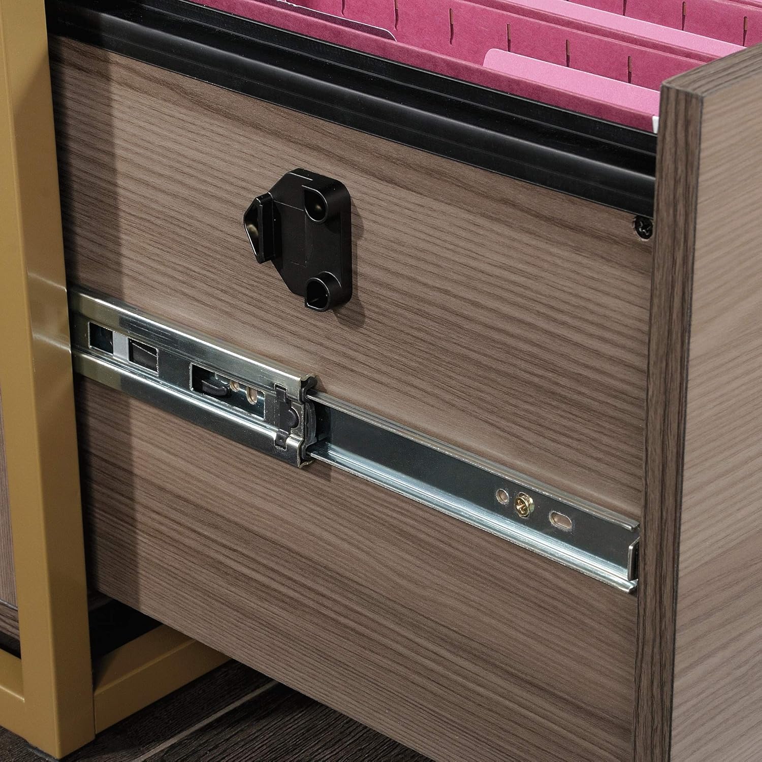 Sauder International Lux Lateral File, L: 30.32" x W: 16.54" x H: 29.72", Diamond Ash: Furniture & Decor