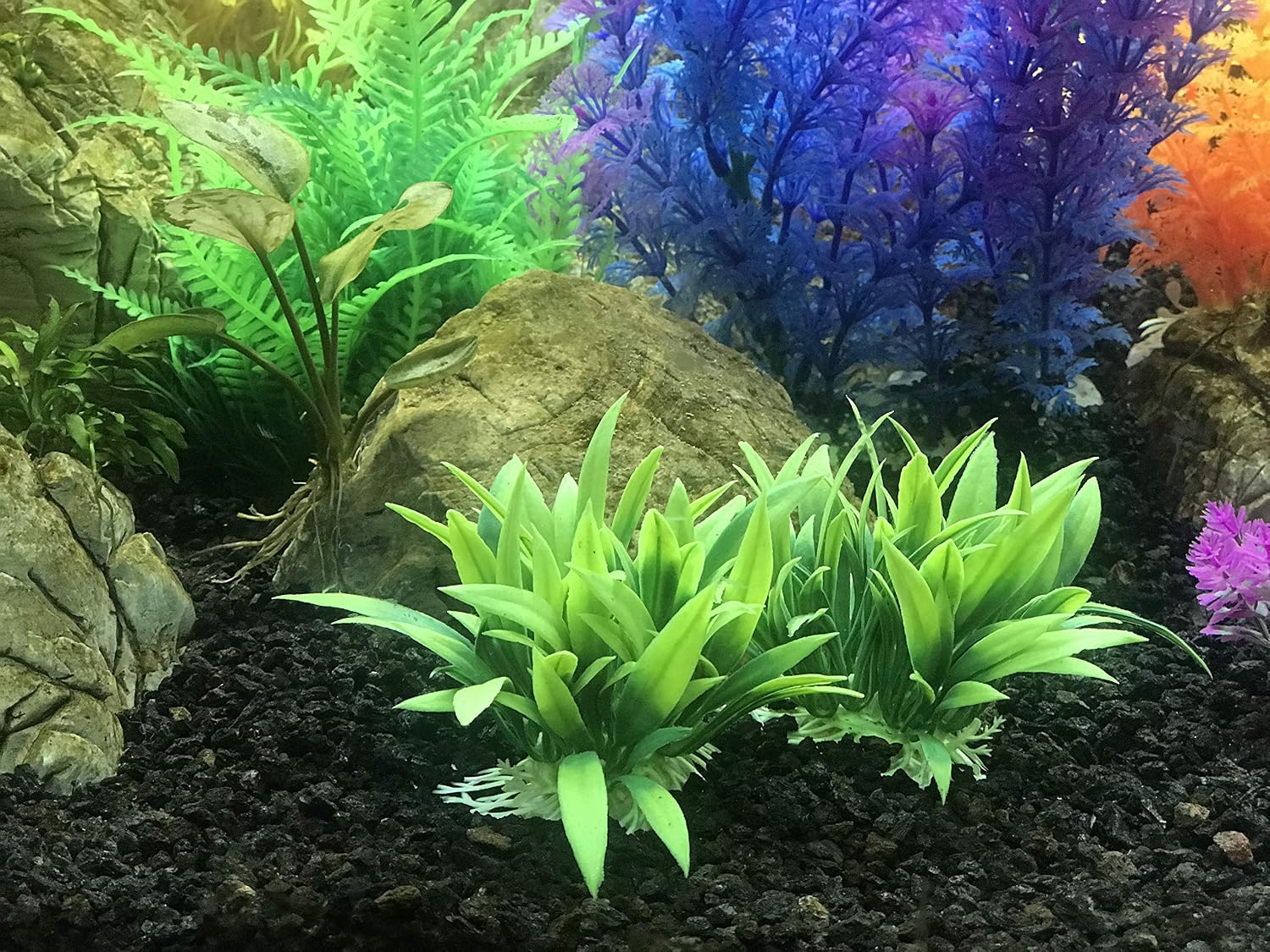 Begondis Aquarium Decorations 5pcs Fish Tank Artificial Green Water Plants Made Of Soft Plastic Good For All Fish Pets G4 Plastic Plants Aquarium Decor Vintagematters Co Uk