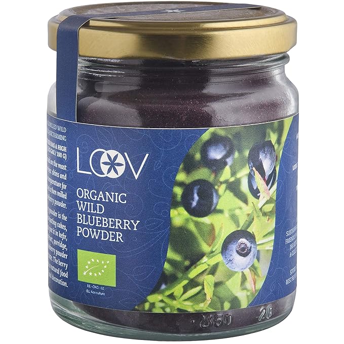 Arándano Azul Silvestre Orgánico en Polvo (Wild Blueberries), 100 ...