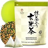 chaganju Genmaicha Green Tea with Matcha, roasted brown rice tea, Low caffeine, Japanese Tea, 3g×60 tea bags