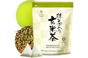 chaganju Genmaicha green tea with roasted brown rice,japanese tea Low caffeine bags (3g×60piece)