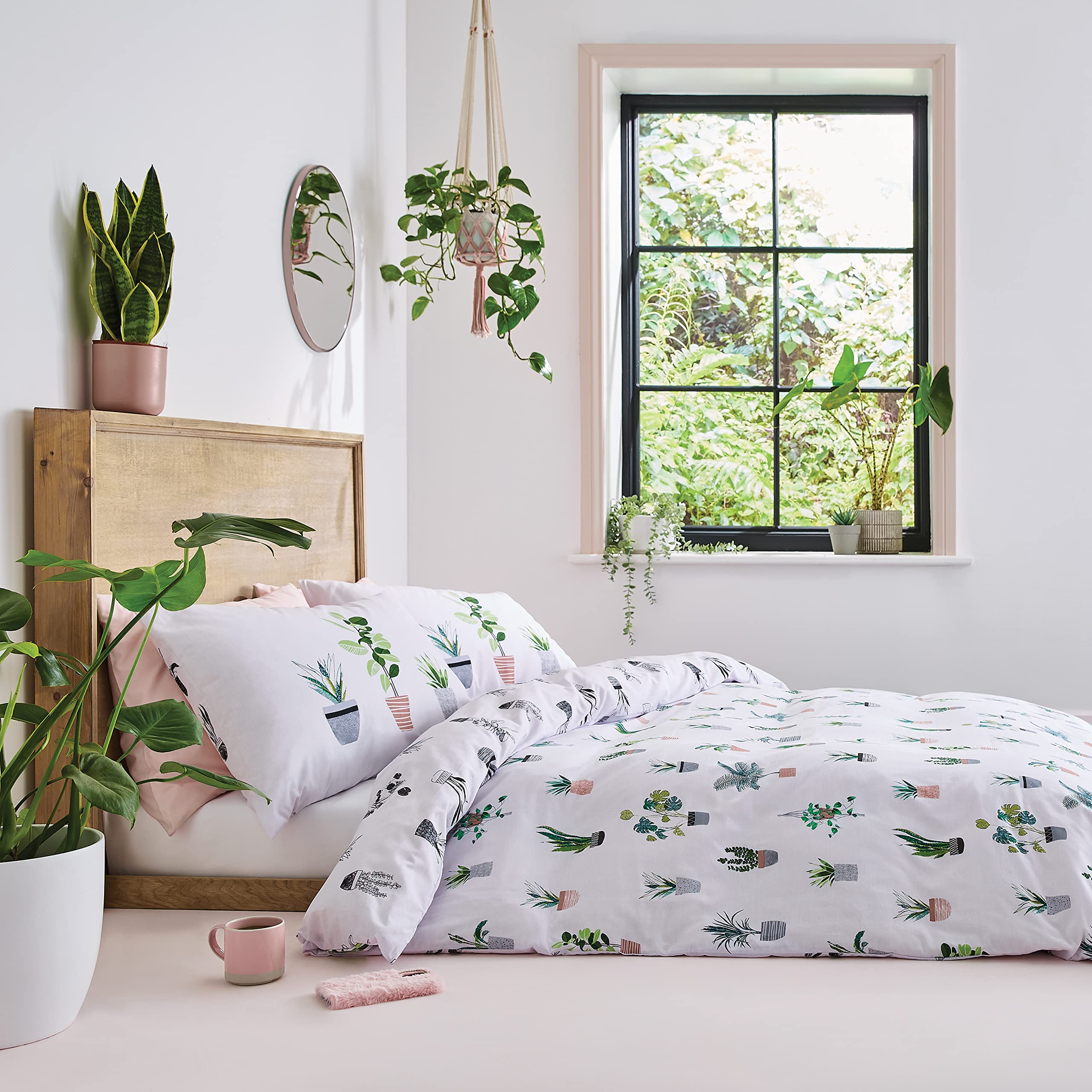 Sassy B Plant Babe King Duvet Set Green