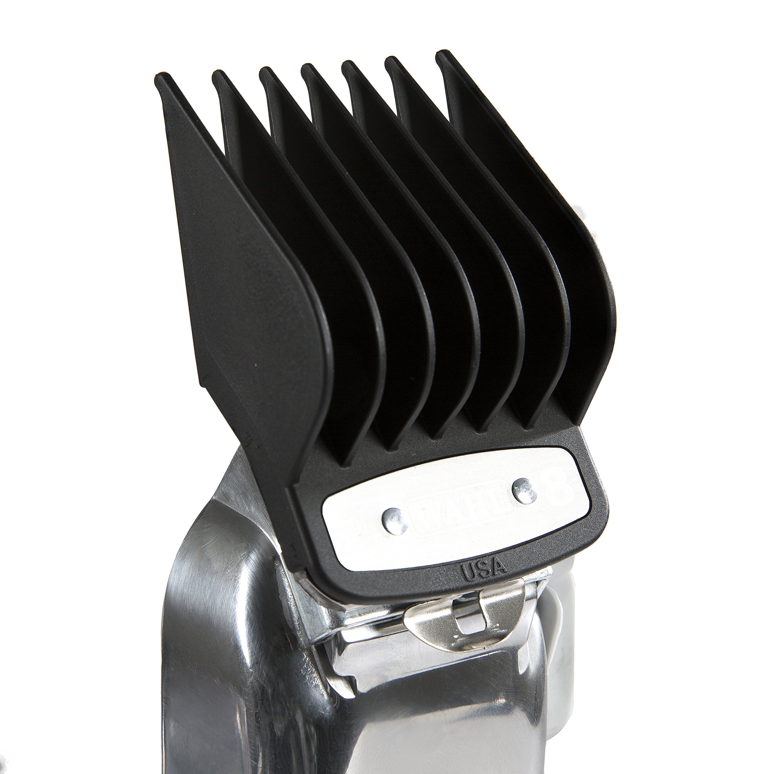 8 Pack Wahl Professional Cutting Hair Clipper Premium Guides Caddy