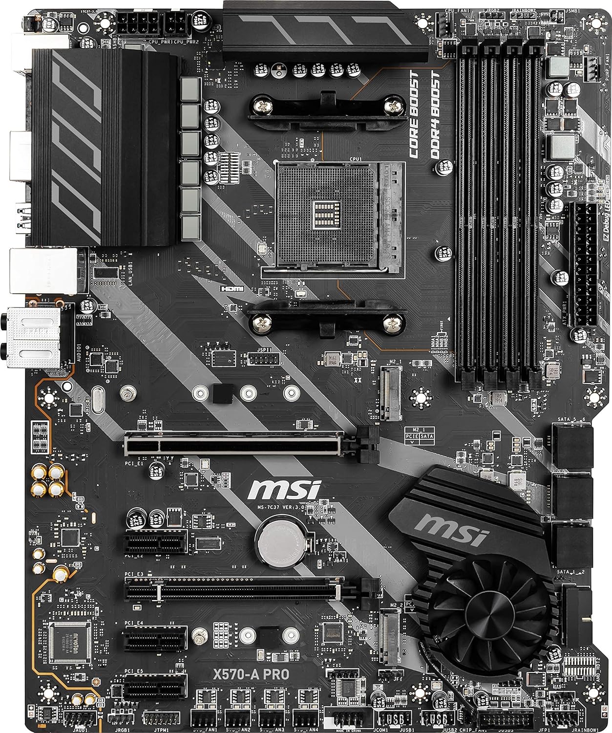 MSI X570A PRO ATX Gaming Motherboard (AMD AM4, DDR4,USB 3.2 Gen 2