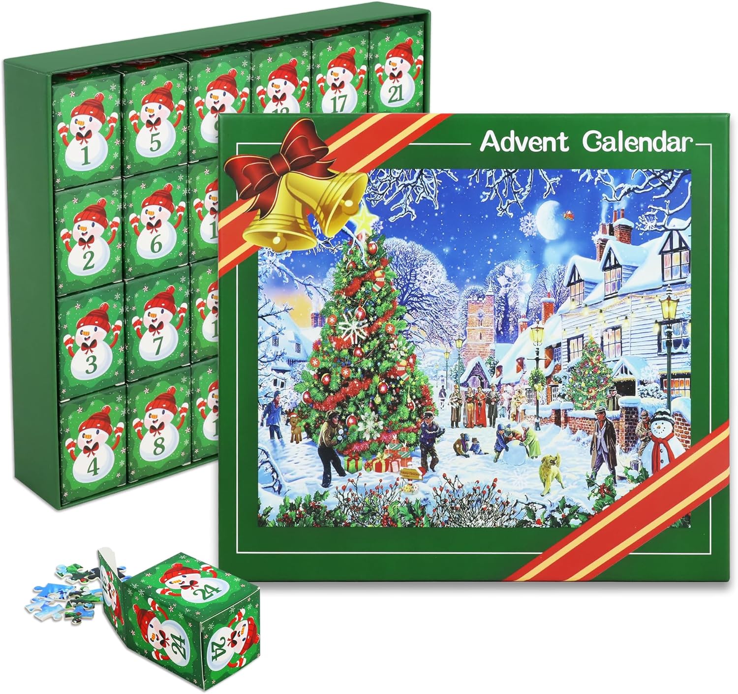 Advent Calendars - Puzzle Advent Calendar 2023 for Adult Kids, Christmas Countdown Calendar Jigsaw Puzzles 1008Pcs for 24 Day Christmas Games Families Boys Girls Women, Christmas Advent Calendar Holiday Puzzles Gifts