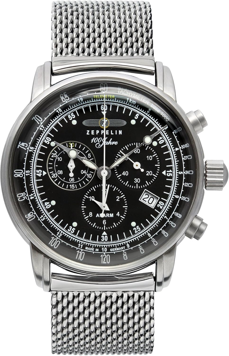 Mens Zeppelin 100 Jahre Alarm Chronograph Watch 7680M2 Amazon.fr Montres