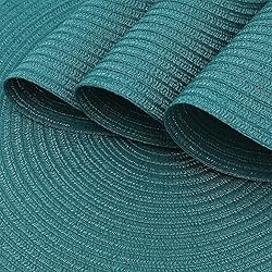 SHACOS Round Placemats Set of 6 Washable 15 inch