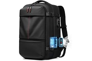 IKYWT Vacuum Seal Backpack Travel with Built-in Pump 80L Expandable Travel Backpack with Vacuum System, TSA Lock Water Resistant Carry-On Backpack