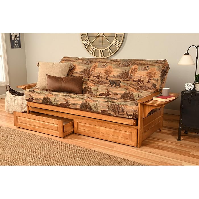 Buy Kodiak Furniture Phoenix Full Size Futon in Butternut Finish with